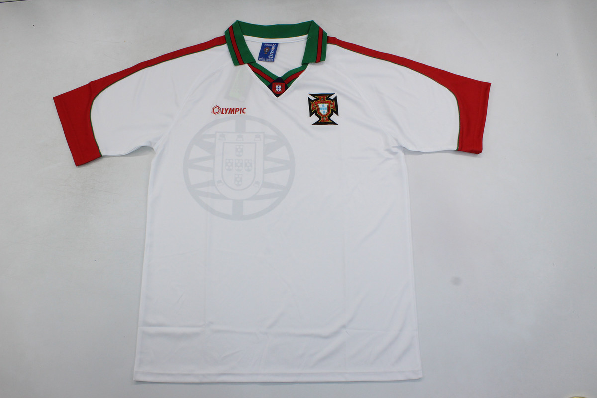 AAA Quality Portugal 96/97 Away White Soccer Jersey